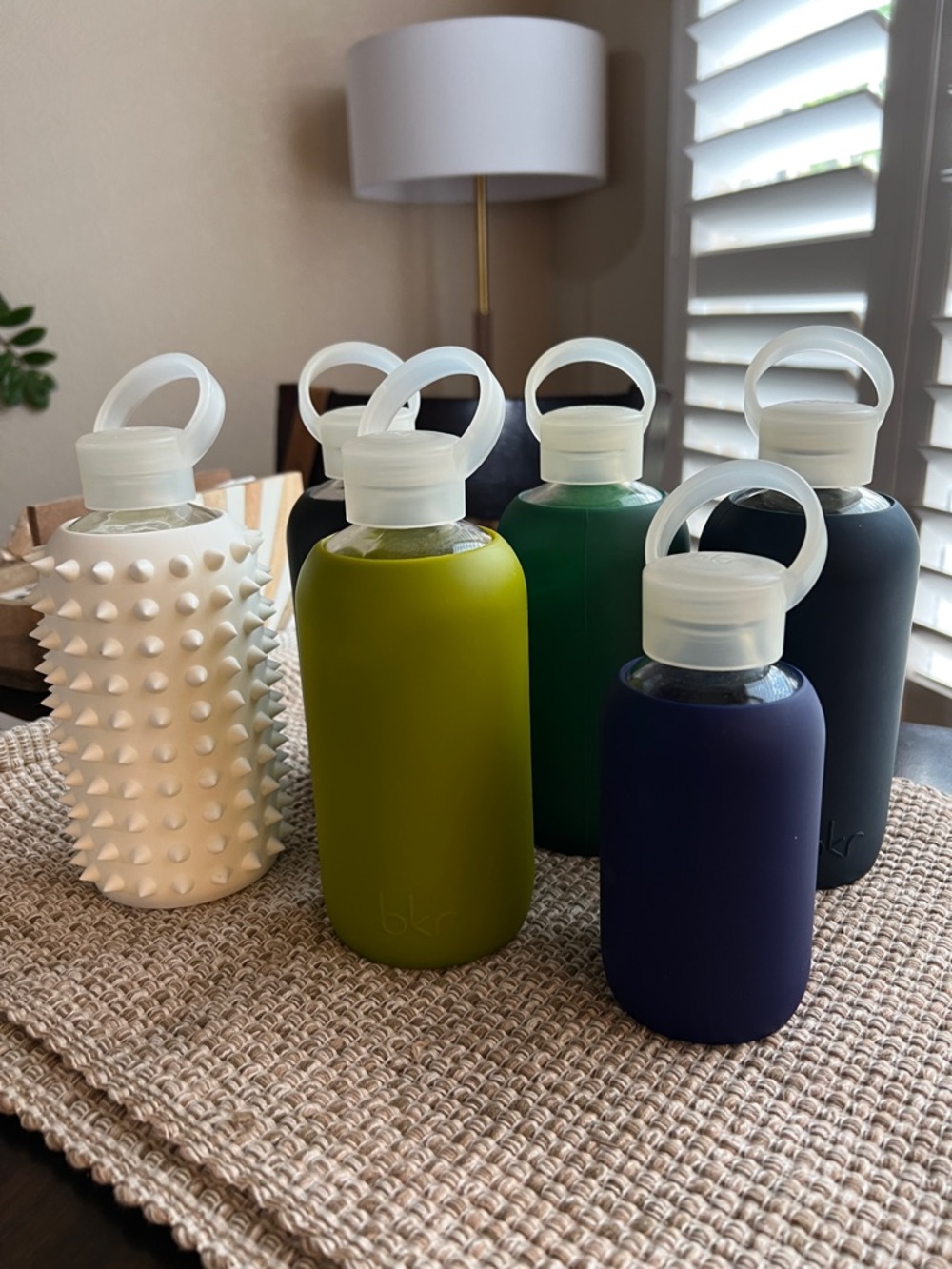 Set of 6 bkr water bottles